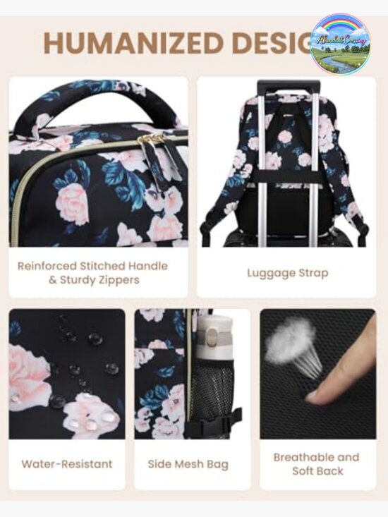 Travel Backpack for Women, Waterproof Laptop Backpack Personal Item Bag Airline